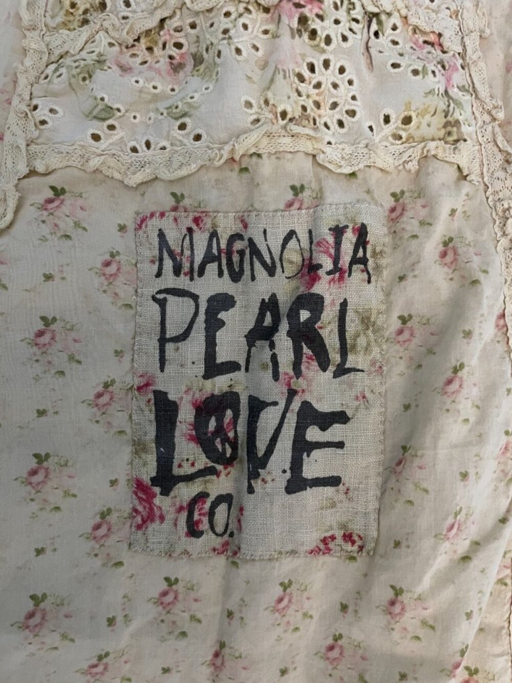 NWT Magnolia Pearl Helenia Dress Ronin Eyelet Lace Cotton Patchwork NEW $550 - Picture 14 of 14